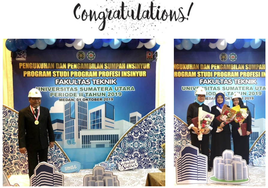 Selamat kepada Dosen Departemen Teknik Sipil atas Pengukuhan dan Pengambilan Sumpah Insinyur